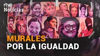 8-M: DESTROZADO el MURAL feminista de Ciudad Lineal de MADRID | RTVE Noticias