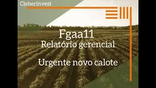 fgaa11, relat&oacute;rio gerencial! novo calote? #bolsadevalores #daytrade #investimentos