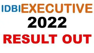 GOOD NEWS || IDBI EXECUTIVE Result Out #Idbiexecutiveresultout