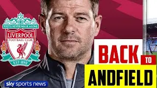 ANFIELD ERUPTS! LIVERPOOL WELCOME STEVEN GERRARD BACK AS INTERIM COACH AFTER SLOT SACKING 