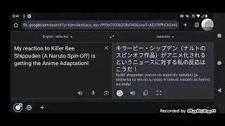 My reaction to Killer Bee Shippuden (A Naruto Spin-Off) is getting the Anime Adaptation!