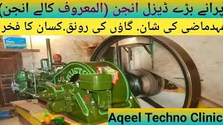 Old Diesel Engine Working|Old diesel Engine cold starting|old Diesel engine sound cold starting