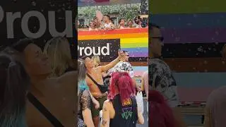Watching the floats at Gay Pride Barcelona - Lots of cool music at Gay Pride Barcelona #beyou