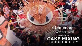 Приветственное мероприятие с участием Cinamon Grand Colombo Christmas Cake Mixing Cake Cake Cemony