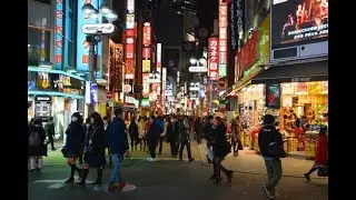 Night walk in Kofu Yamanashi Japan