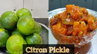 Tasty Homemade Traditional Citron Pickle/Citron Pickle Recipe in English/Pickle Recipe in English...
