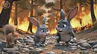 Forest Fire Closes In! Can the Rabbits Escape?