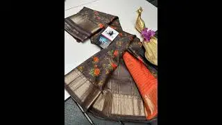 Premium quality Soft Binny crape sarees with floral pints2050+$ 8919916834