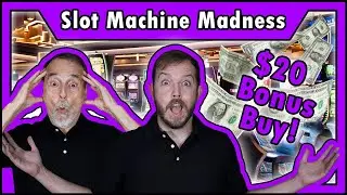 $20 Bonus Buy Slot Machine Madness! TWO Bonuses, But How Much Won? &bull; The Jackpot Gents