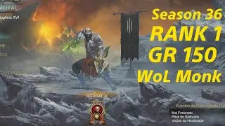 Season 36 RANK 1 GR 150  WoL Monk  ( 12 / 42  set ).