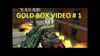 Tanki Online Gold box video 1 & Rank Ups + Dropping Golds / танки Онлайн   By : I.Draw