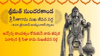 శ్రీమత్ సుందరకాండ ~ శ్రీ సీతారామ సుఖజీవన సర్గ ||Sri SitaRama Sukhajeevana Sarga || N.Ch Srinivas 