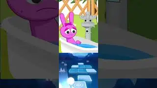💧 Raddy Stole Pinki&rsquo;s Water 😂 | Funny Sprunki Story | Tiles Hop Animation #shorts