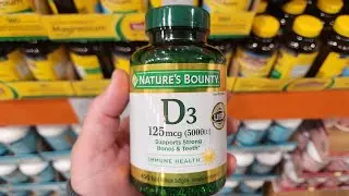 Nature's Bounty Vitamin D3 125 mcg, 400 Soft Gels from Costco