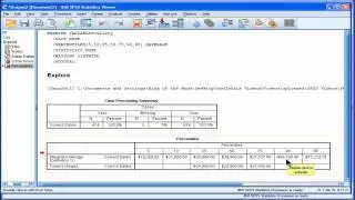 Percentile Scores - SPSS (part 1)