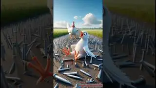 The Pigeon and the Brave Hen 😭🐦🐔 | An Emotional Story |#ai #pigeon #hen
