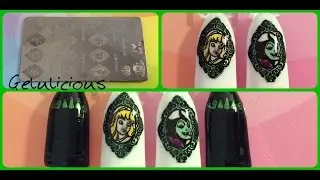 *Disney* Maleficent Advanced Stamping Nail Tutorial