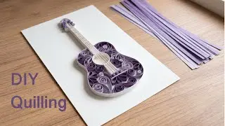 Detailed Paper Quilling Guitar | Step-by-Step Quilling Art Tutorial