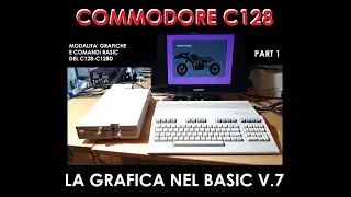 COMMODORE 128 C128D CORSO BASIC v7 GRAPHIC COLOR BOX DRAW CIRCLE SCALE CHAR #commodore128 #c128