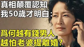 女人和男人誰更怕離婚？我到50歲才明白：越有錢的男人,越怕老婆提！真相顛覆認知【養老 情感 生活 幸福生活】