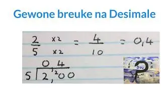 Gewone breuke na desimale  Twee maniere (wiskdou)