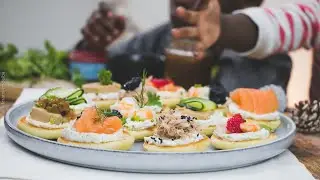 Ap&eacute;ro Noel - Blinis Saumon, Thon, Crevettes, Foie gras avec @DanoS&eacute;n&eacute;gal