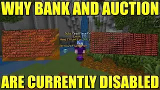 Почему отключены банк и аукционы | Hypixel SkyBlock
