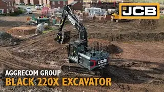 Operator on the Black JCB 220X Tracked Excavator