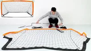 Happy Jump Portable Soccer Goal for Kids Backyard Soccer Traning Size 6'6''x3'3''