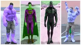 Dc vs Marvel Superhero Mega Battle #94 &ndash;#GTA5 #Hulk #Thor #Superman #Spiderman #Ironman #Betman