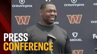 LT Charles Leno Jr. speaks with the media after Day 2 of minicamp | Washington Commanders