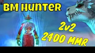 Shadowlands 9.0.5 Beast Mastery Hunter 2v2 Arena / PvP - 2400 MMR