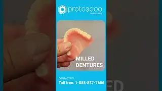 Milled Dentures #dentalmilling #dentures #dental #dentalcare