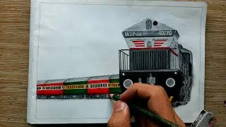 Drawing a train! Simplified TKD WDP-4B 