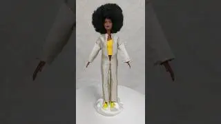 how to make a jumpsuit for Barbie without sewing machine 🪡 diy clothes for dolls #shorts | LHF008