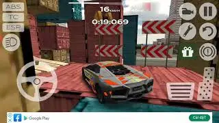 Test lamborghini aventador-Convertible Car Without Roof Drive - Xtreme Car Driving Simulator 20 -HMT