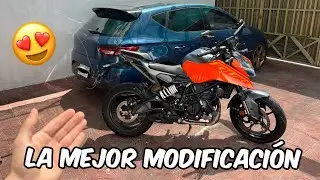 Primera MODIFICACIÓN de mi DUKE 250 2024😮‍💨 | Sliders Instalación paso a paso