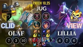 GEN Clid Olaf vs SG-S View Lillia Jungle - KR Patch 10.25