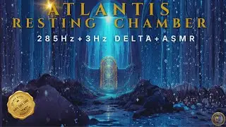 DEEP SLEEP 🔱: 285Hz & 3Hz Delta & ASMR | Cell Regeneration & Deep Rest | Neuro-Acoustic Alchemy ✨🕯️