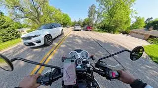 Busy Streets on a Motorcycle | Triumph Bonneville | 4K