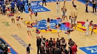 Kansas Jayhawks Rock Chalk Dancers 12/22/25 vs Davidson Wildcats 
