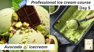 Day 4 | Professional Ice Cream Course &ndash; Creamy Avocado Ice Cream 🥑🍨