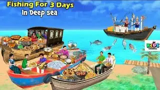!!Fishing For 3 Days in Deep sea!!#cartoon #freefire #challenge 