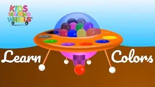 Children Learning Colors with Space Ship Color Balls Toy - Educational Videos For Kids Toddlers