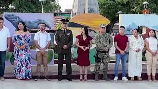 Alba Soberanis preside conmemoraci&oacute;n del 176 aniversario de Tecpan en el Z&oacute;calo