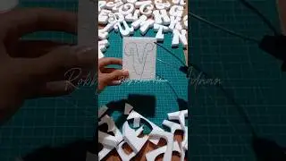 Letter V | Perfect Letter Shapes Made With Hot Wire | Styrofoam Cutting