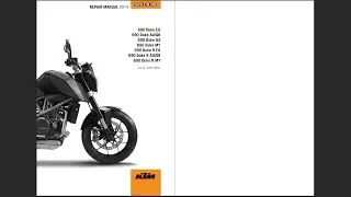 KTM 690 Duke 2014 Service Workshop Repair Manual Download PDF