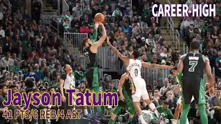 Jayson Tatum Career-High 41 PTS, 6 REB, 4 AST Highlights-Celtics VS Pelicans | January 12, 2020