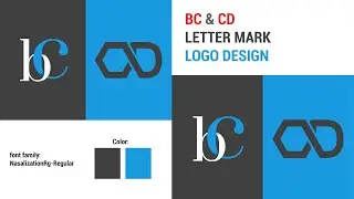 BC & CD Logo Design In Adobe Illustrator CC Piximaya Tutorial #logodesign #piximaya