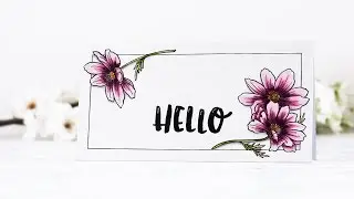 One layer card tips | Honey bee stamps